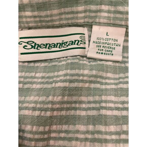 Shenanigans Women’s Vintage 80’s/90’s Checkered Green & White 100% Cotton Short - Picture 10 of 10